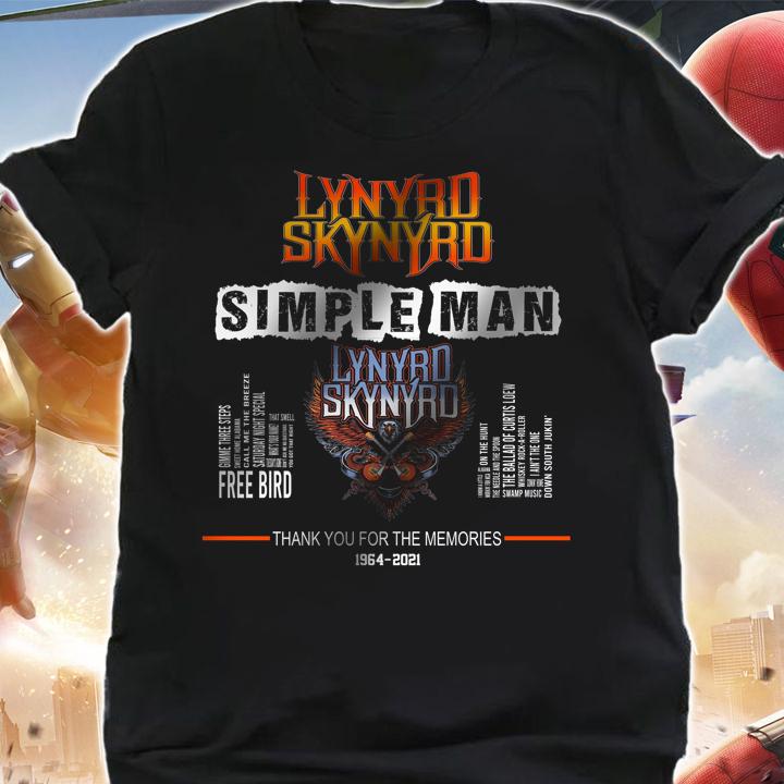Lynyrd Skynyrd Simple Man Thank You For The Memories t-shirt shirt