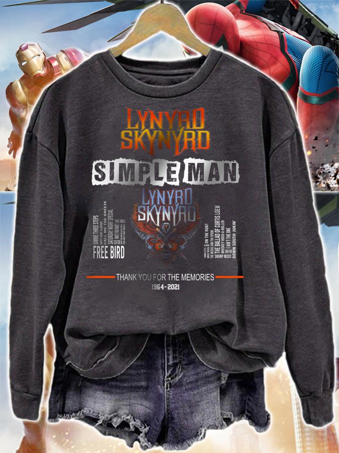 Lynyrd Skynyrd Simple Man Thank You For The Memories t-shirt sweatshirt