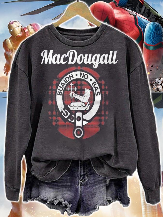 Macdougall Clan Scottish Name Coat Of Arms Tartan Shirt t-shirt