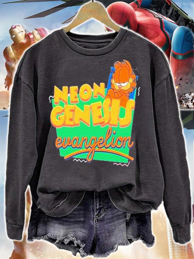 Neon Genesis Garfield Essential T-Shirt t-shirt sweatshirt