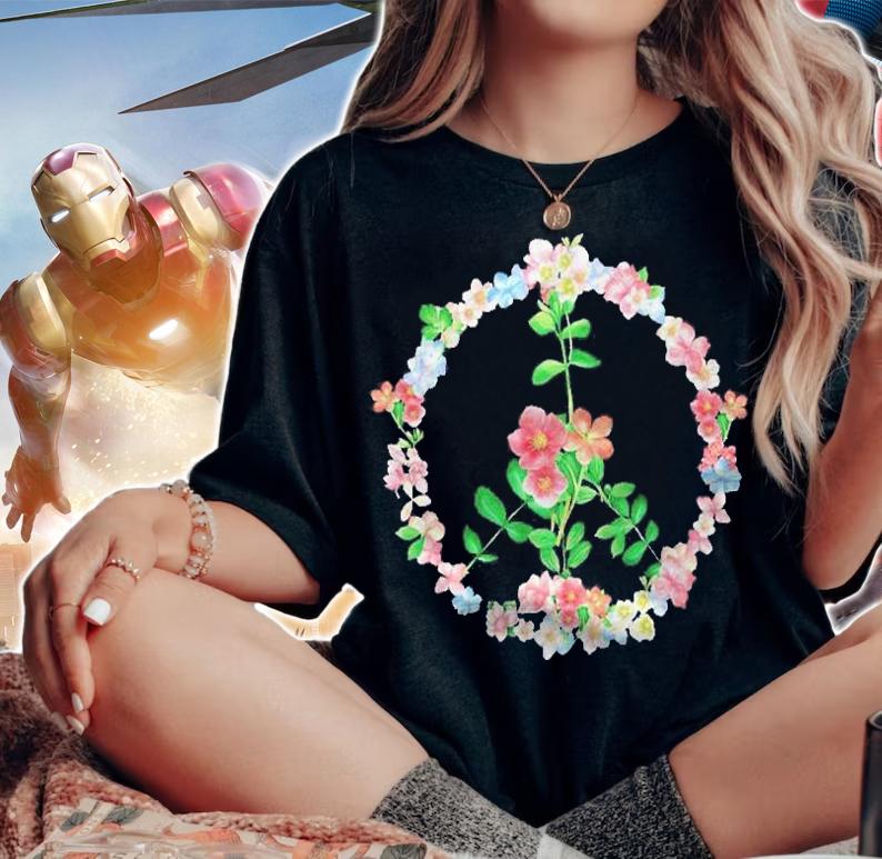 Peace Love Hippie Costume Tie Dye 60S 70S Shirt t-shirt woman shirt