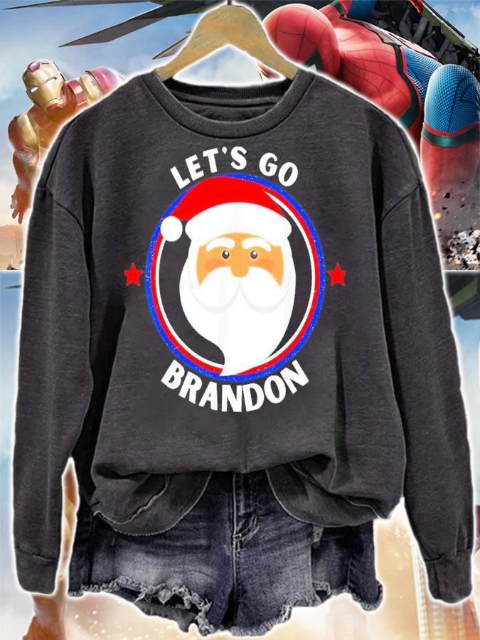 Santa Claus Lets Go Brandon Christmas Shirt t-shirt