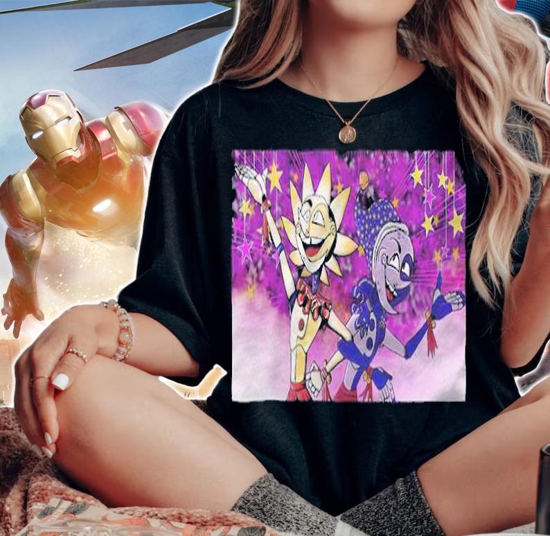 Sun and Moon characters T-shirt t-shirt
