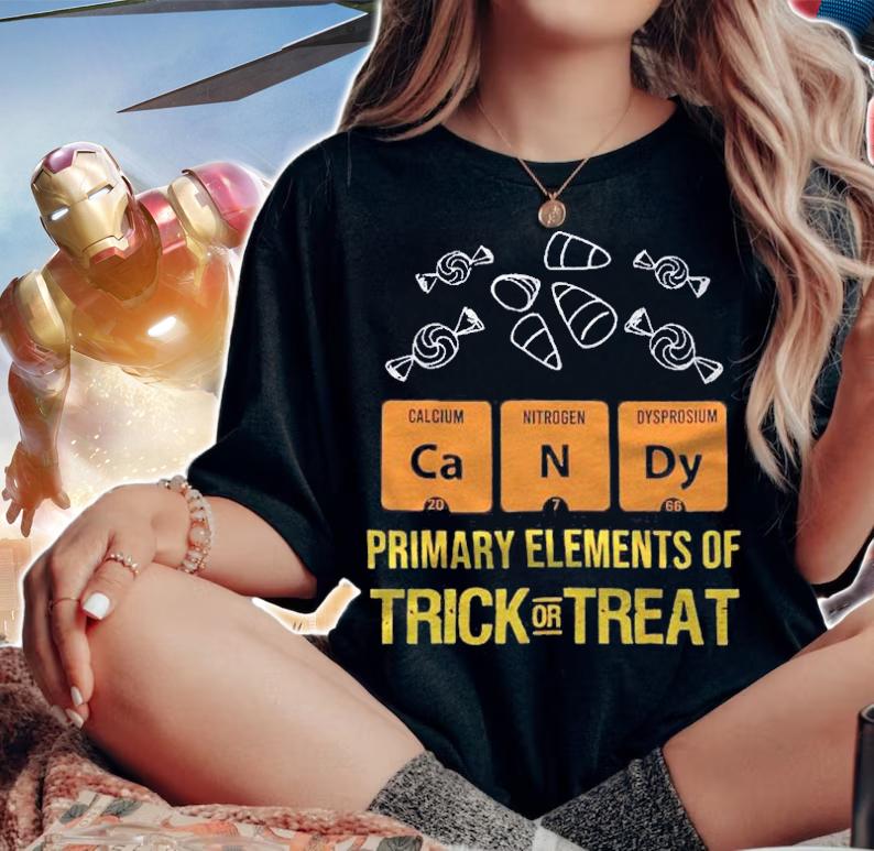 Trick Or Treat Primary Elements Periodic Table Candy t-shirt woman shirt