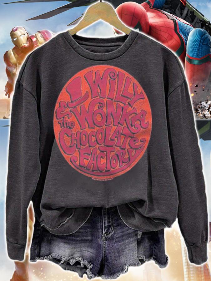 Willy Wonka And The Chocolate Factory Circle Logo Shirt t-shirt sweatshirt
