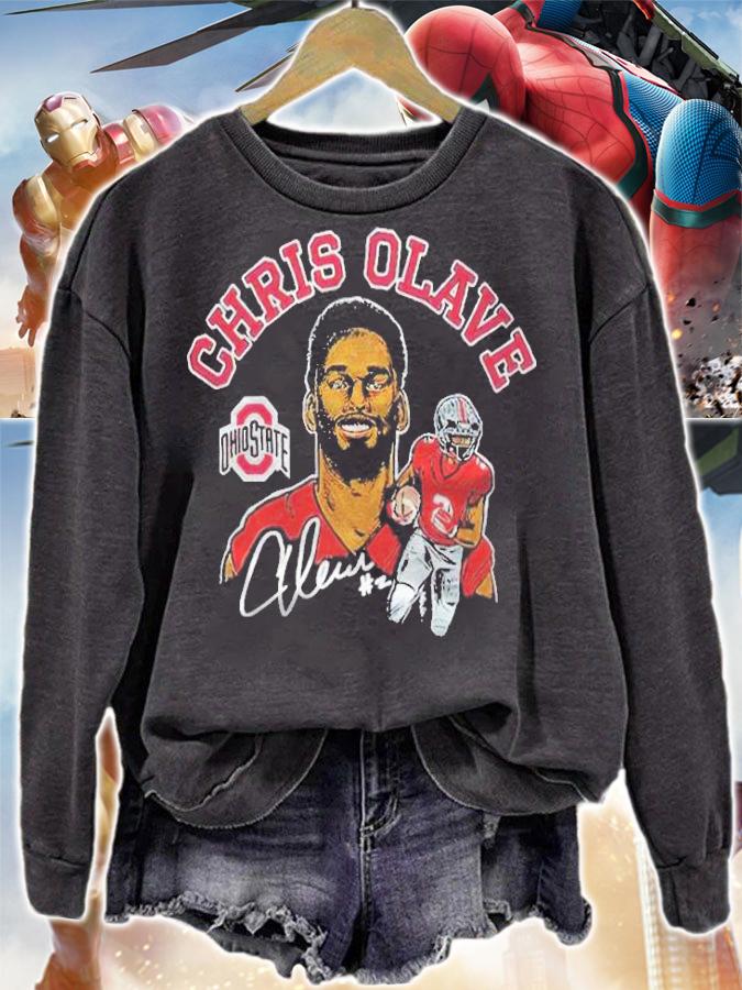 Chris Olave Ohio State signature T-shirt t-shirt sweatshirt