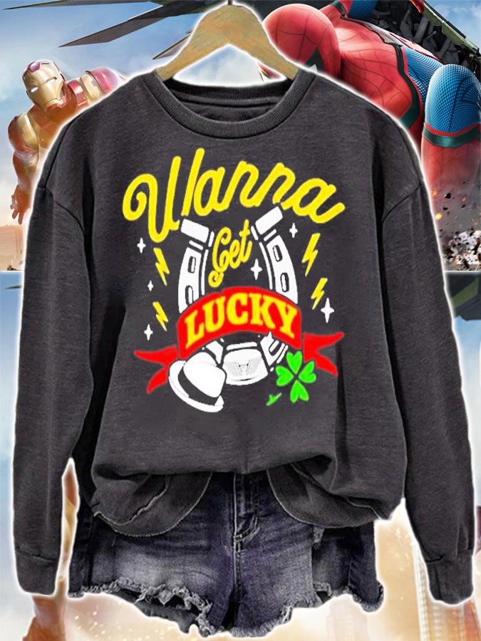Happy Corbin And Madcap Moss Wanna Get Lucky Shamrock St Patricks Day T-Shirt t-shirt