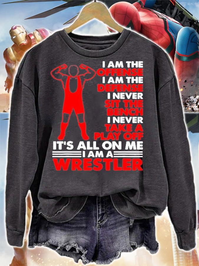 I Am The Offense I Am The Defense Wrestling T-Shirt t-shirt