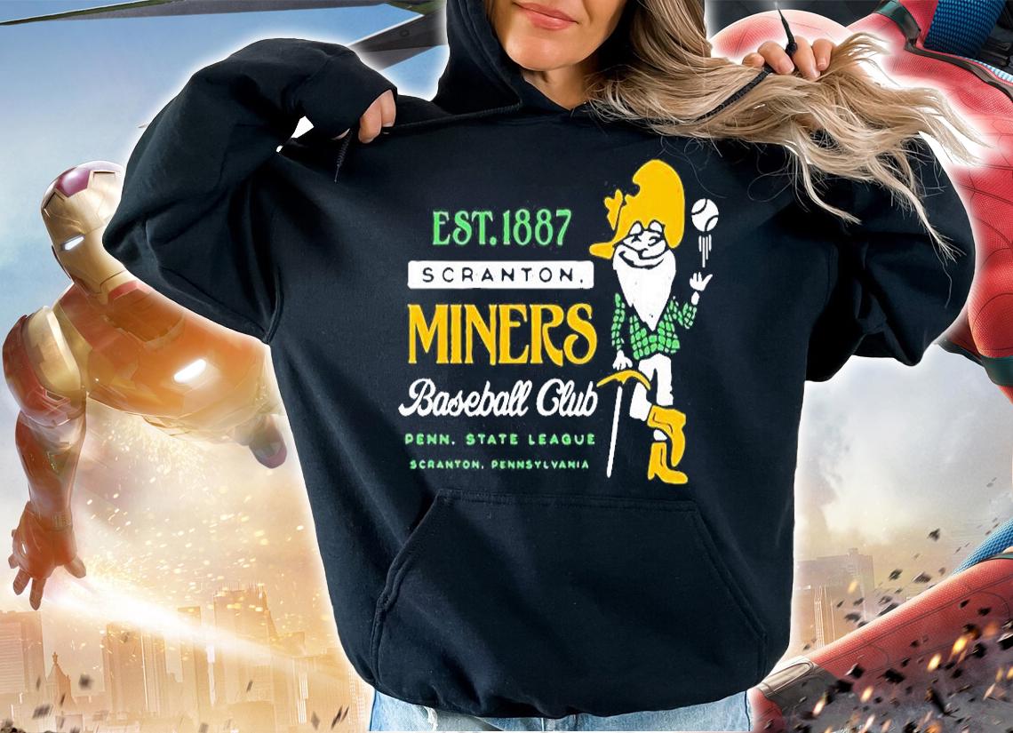 Scranton Miners Pennsylvania Vintage Minor League Baseball T-Shirt t-shirt hoodie