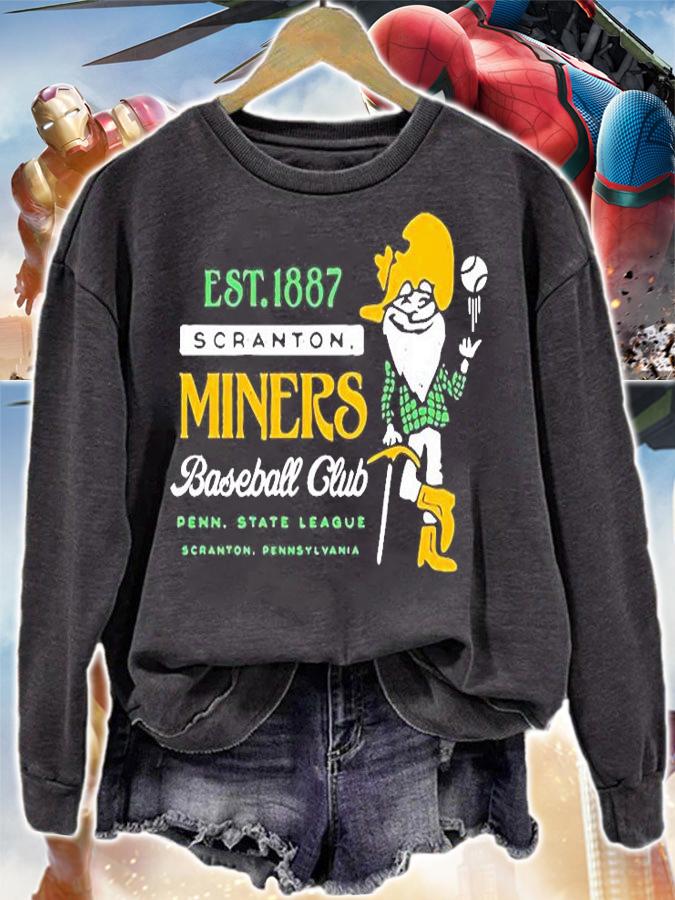 Scranton Miners Pennsylvania Vintage Minor League Baseball T-Shirt t-shirt sweatshirt