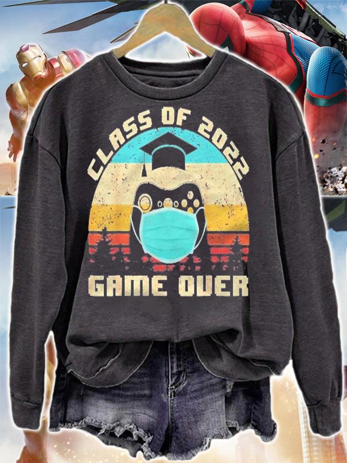 Th Vintage Senior 2022 Graduation Costume Video Gamer Shirt t-shirt sweatshirt