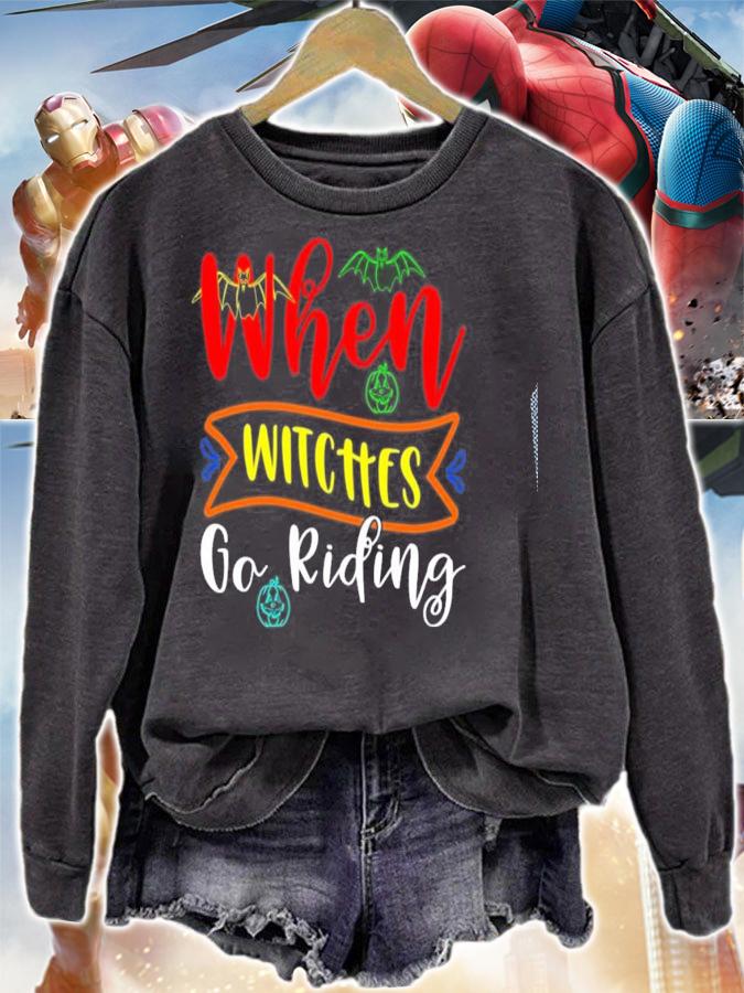 When Wiches Go Riding Halloween Classic T-shirt t-shirt