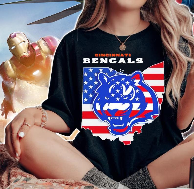 Cincinnati Bengals Logo NFL Football USA Shirt t-shirt woman shirt