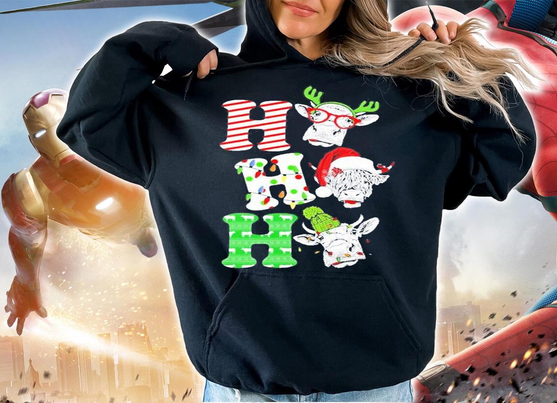 Cow Ho Ho Ho Christmas T-Shirt t-shirt