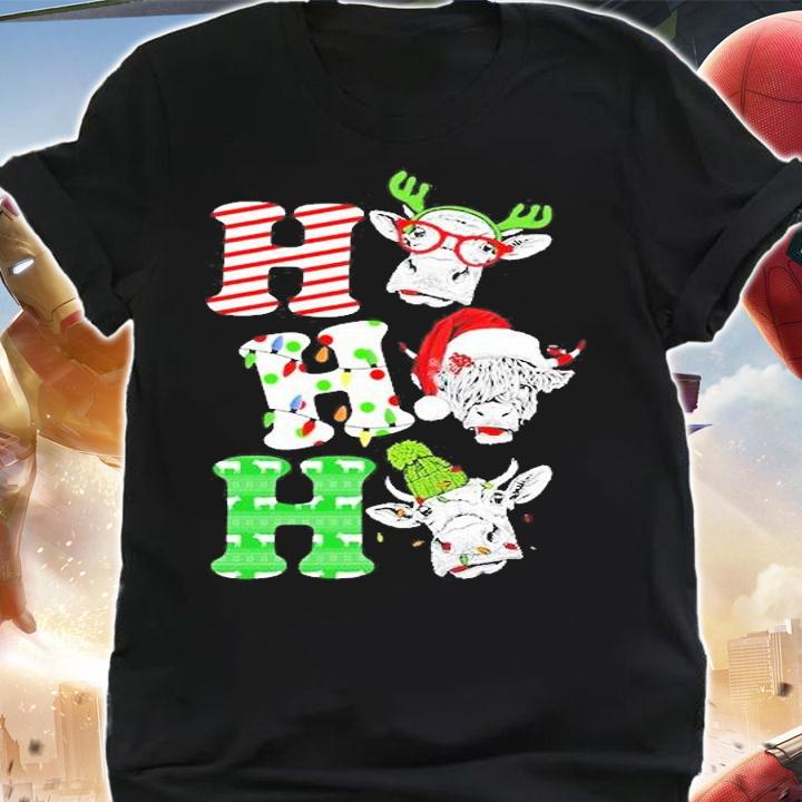 Cow Ho Ho Ho Christmas T-Shirt t-shirt