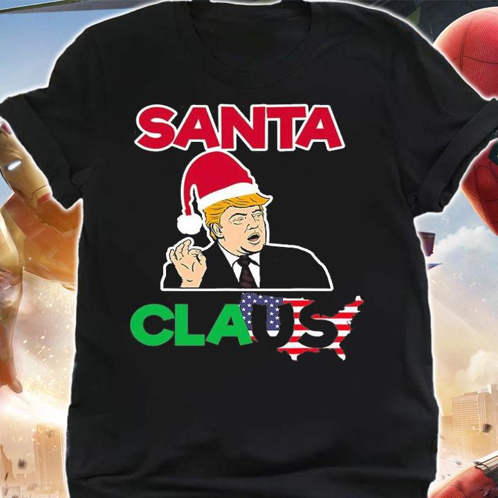 Donald Trump Santa Claus US America Christmas Design T-Shirt t-shirt