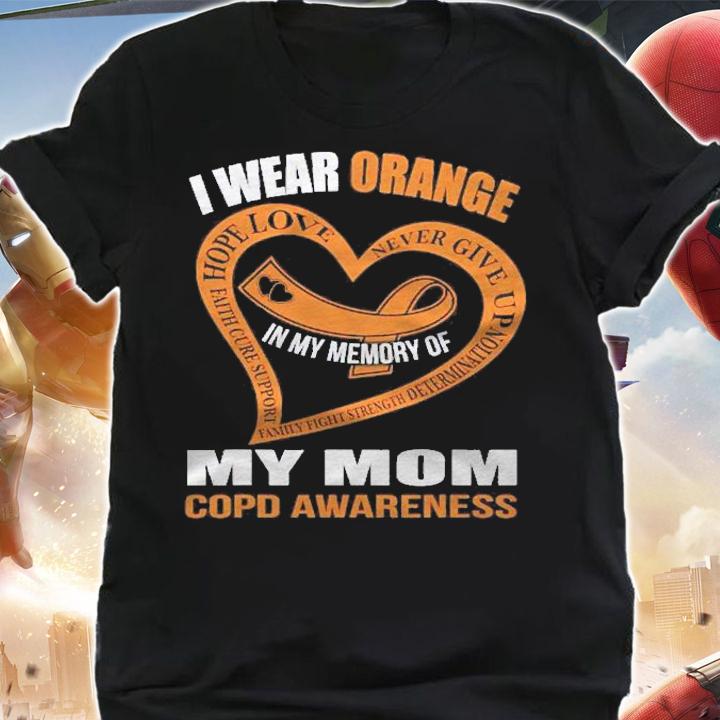 In My Memory Of My Mom Copd Awareness Shirt t-shirt