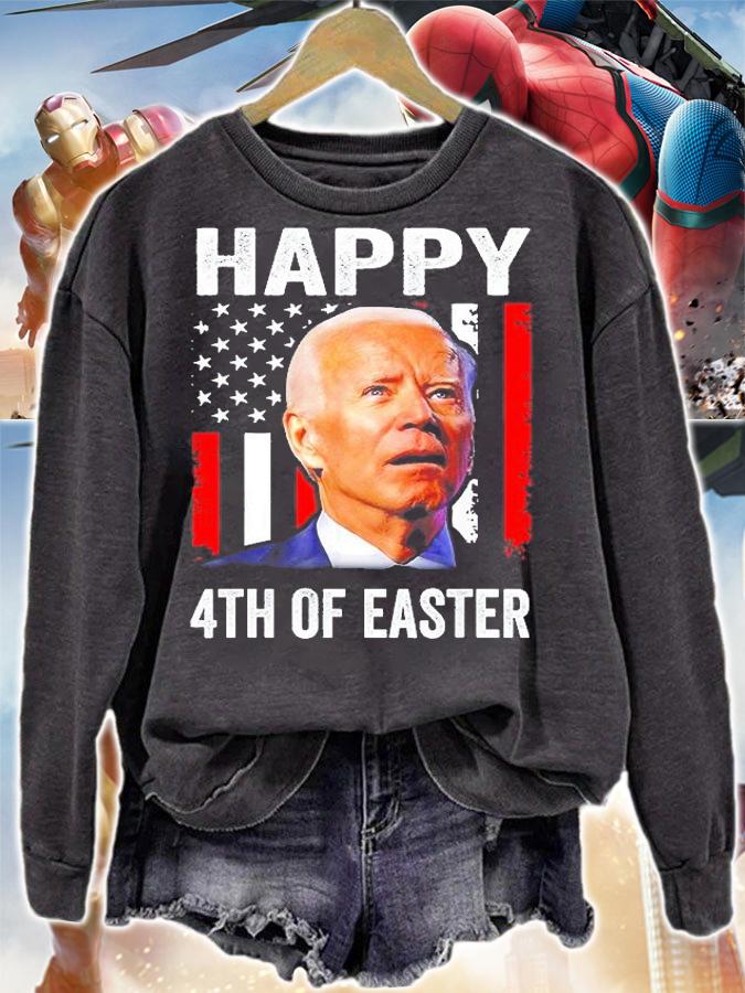 Joe Biden Happy 4th Of Easter Confused 4th Of July T-Shirt t-shirt sweatshirt