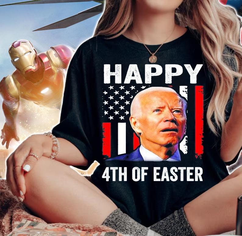 Joe Biden Happy 4th Of Easter Confused 4th Of July T-Shirt t-shirt woman shirt