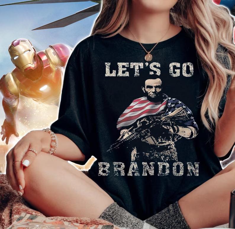 Let's Go Brandon Conservative Anti Liberal Abraham Lincoln T-Shirt t-shirt