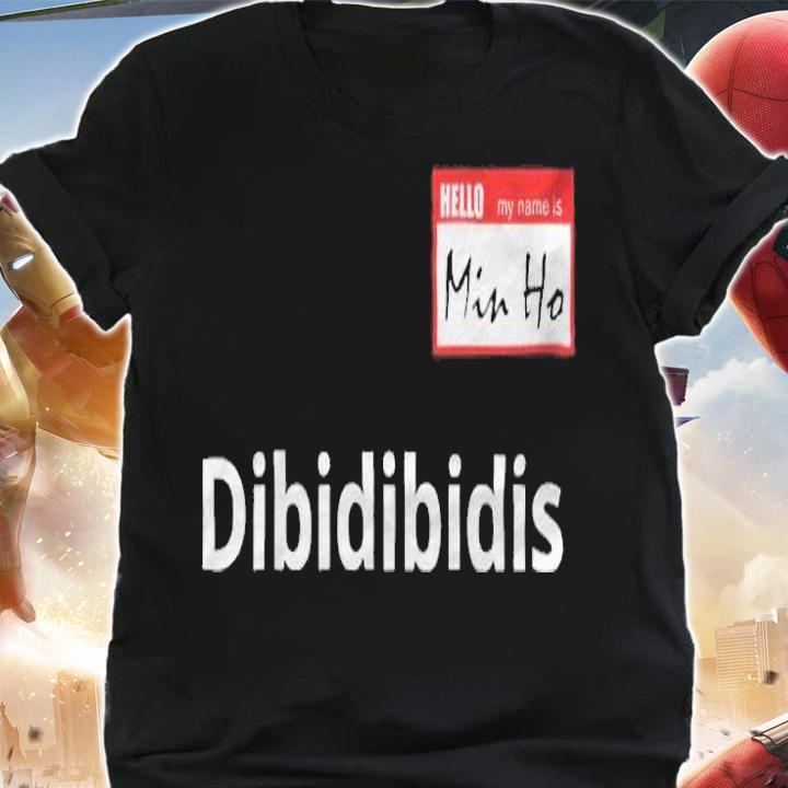Dibidibidis Shinee Hello My Name Is Minho Shirt t-shirt shirt
