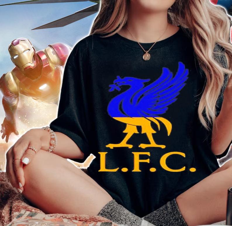 Jurgen Klopp Wearing LFC Liverpool FC Anfield Liver Bird Shirt t-shirt woman shirt