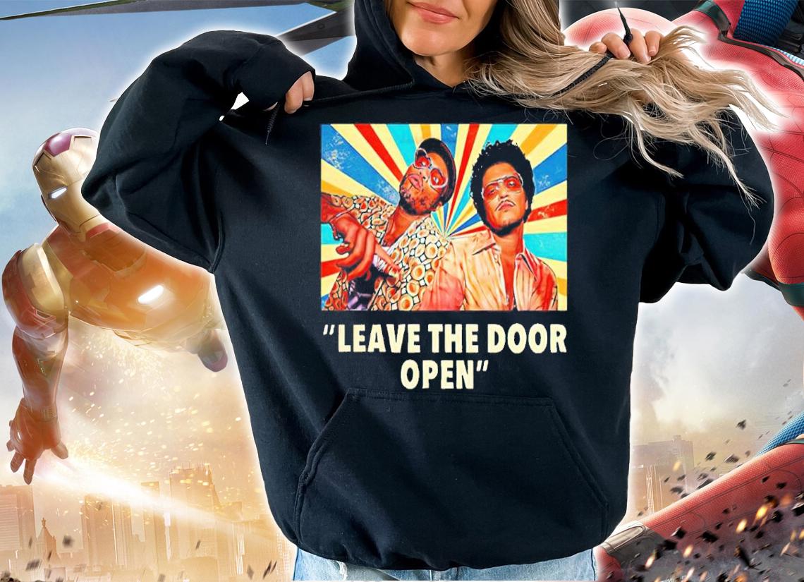 Silk Sonic Leave The Door Open Bruno Mars Shirt t-shirt