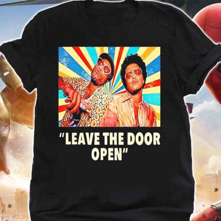 Silk Sonic Leave The Door Open Bruno Mars Shirt t-shirt