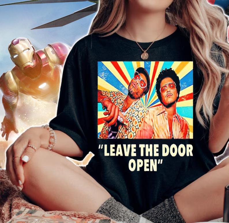 Silk Sonic Leave The Door Open Bruno Mars Shirt t-shirt