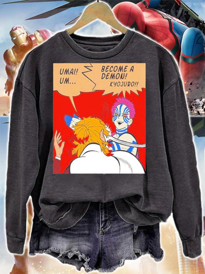 Uman Um Become A Demon Kyojuro Shirt t-shirt sweatshirt