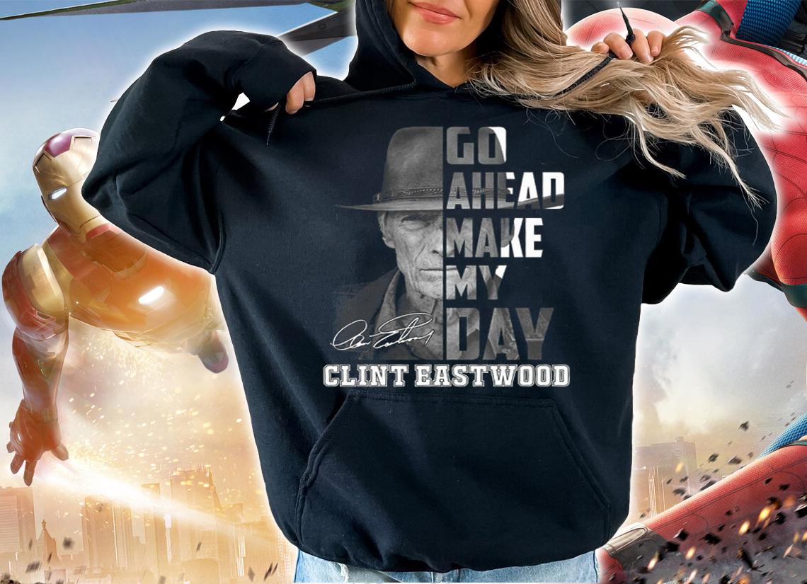 Go Ahead Make My Day Clint Eastwood Signature t-shirt