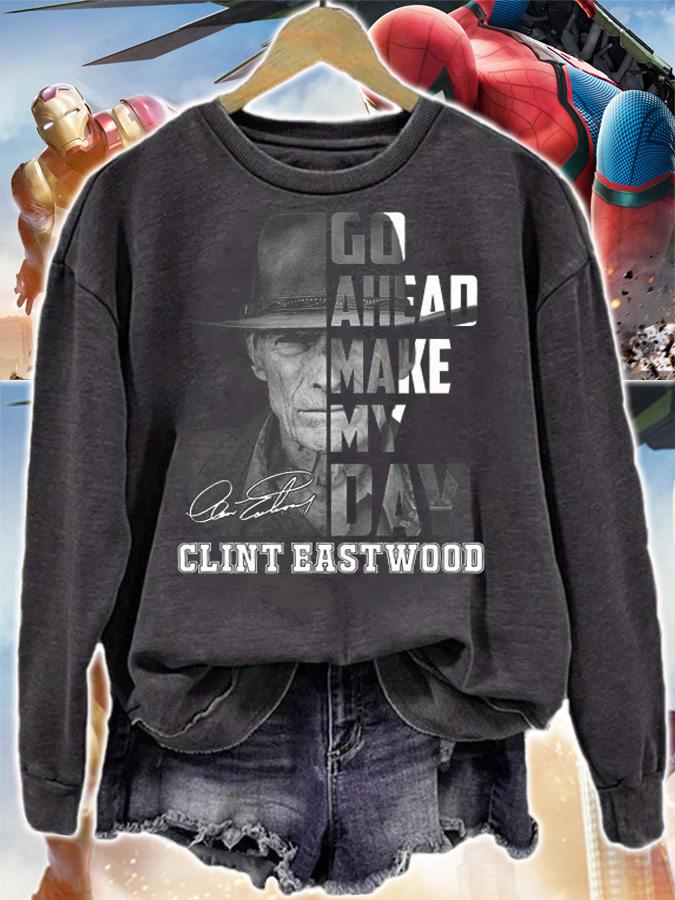 Go Ahead Make My Day Clint Eastwood Signature t-shirt