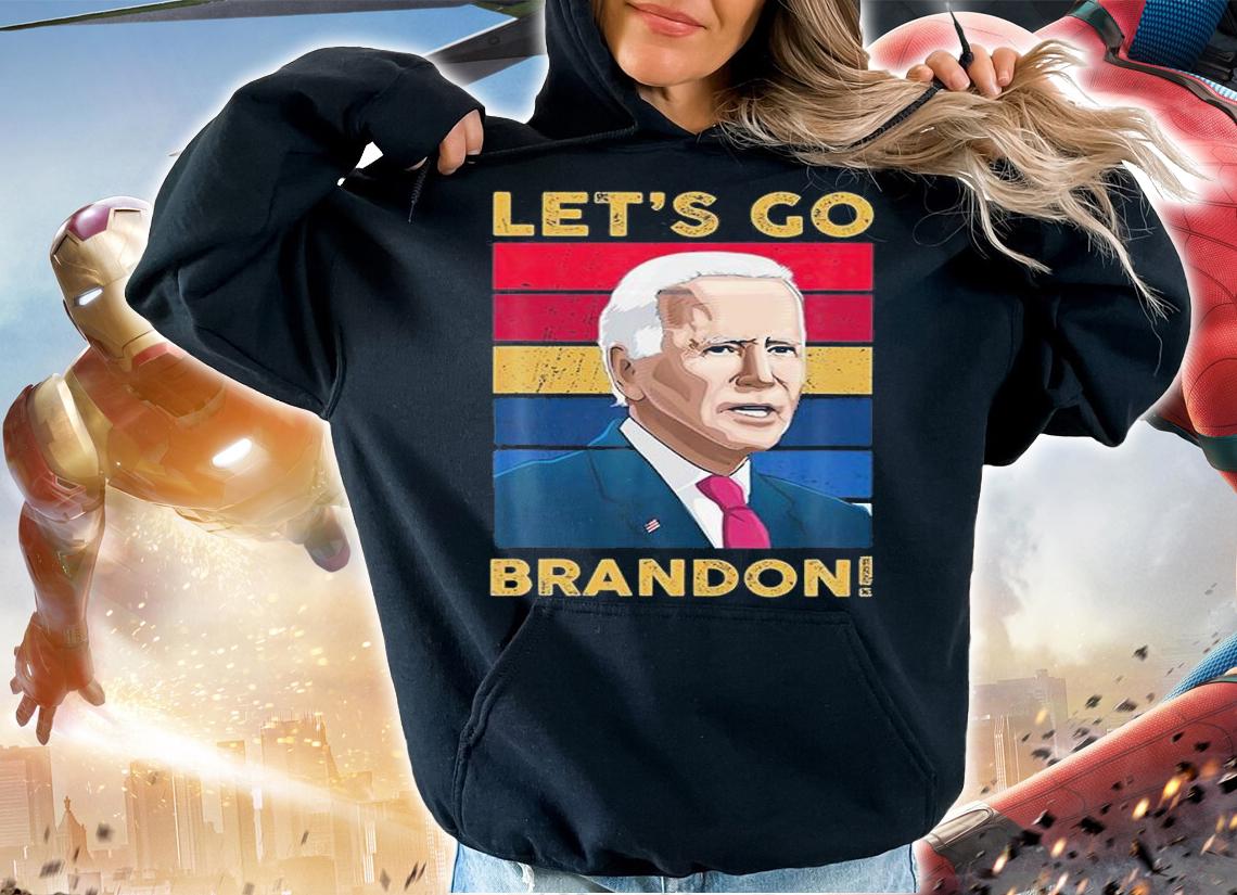 Let's Go Brandon Let's Go Brandon Funny Poster Biden Vintage Impeach Biden T-Shirt t-shirt hoodie