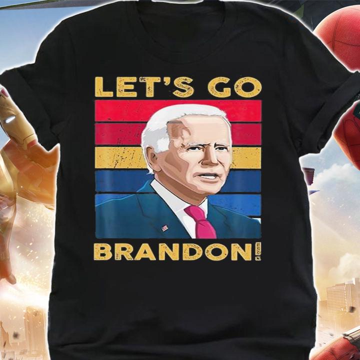 Let's Go Brandon Let's Go Brandon Funny Poster Biden Vintage Impeach Biden T-Shirt t-shirt shirt