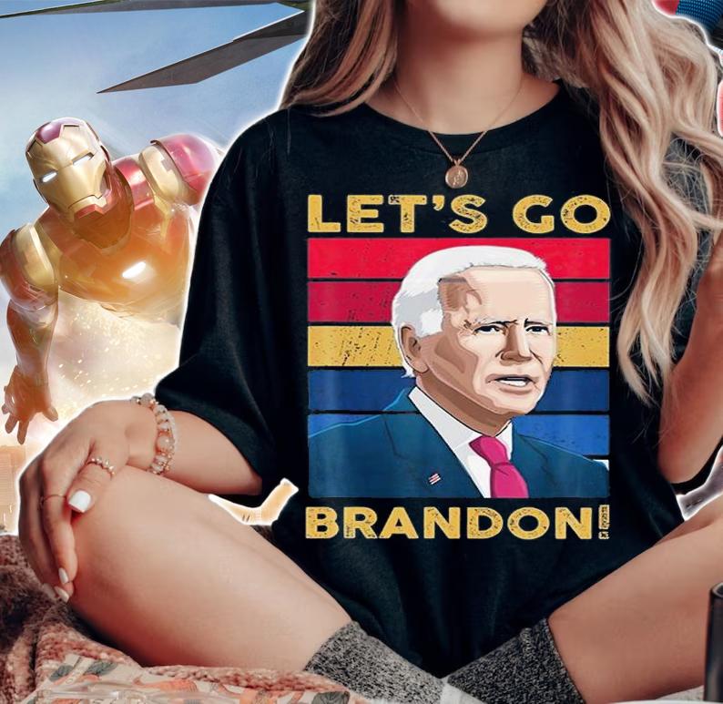 Let's Go Brandon Let's Go Brandon Funny Poster Biden Vintage Impeach Biden T-Shirt t-shirt woman shirt