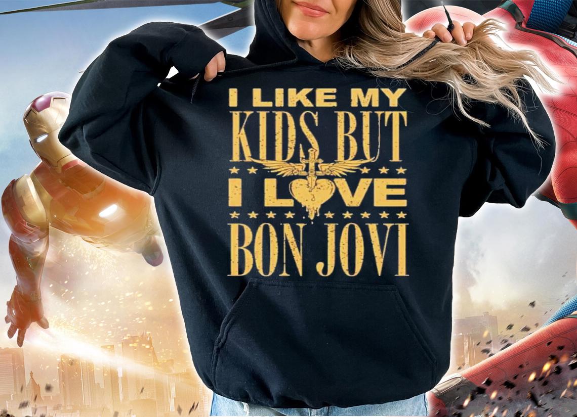 Official I Like My Kids But I Love Bon Jovi Shirt t-shirt