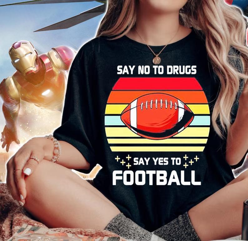Say No To Orugs Say Yes To Football Vintage T-Shirt t-shirt