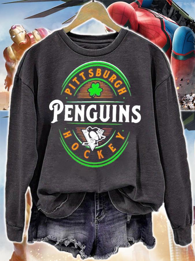 St. Patrick's Day Pittsburgh Penguins Hockey Forever Lucky Shirt t-shirt