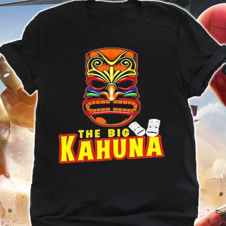 The Big Kahuna Hawaiian Tiki Mask Luau Vacation T-Shirt t-shirt shirt