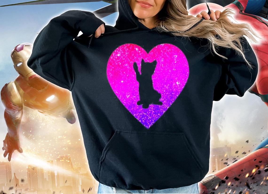 Cute Kitty Kitten Cat Heart Gift For Girls Teens And Women T-Shirt t-shirt
