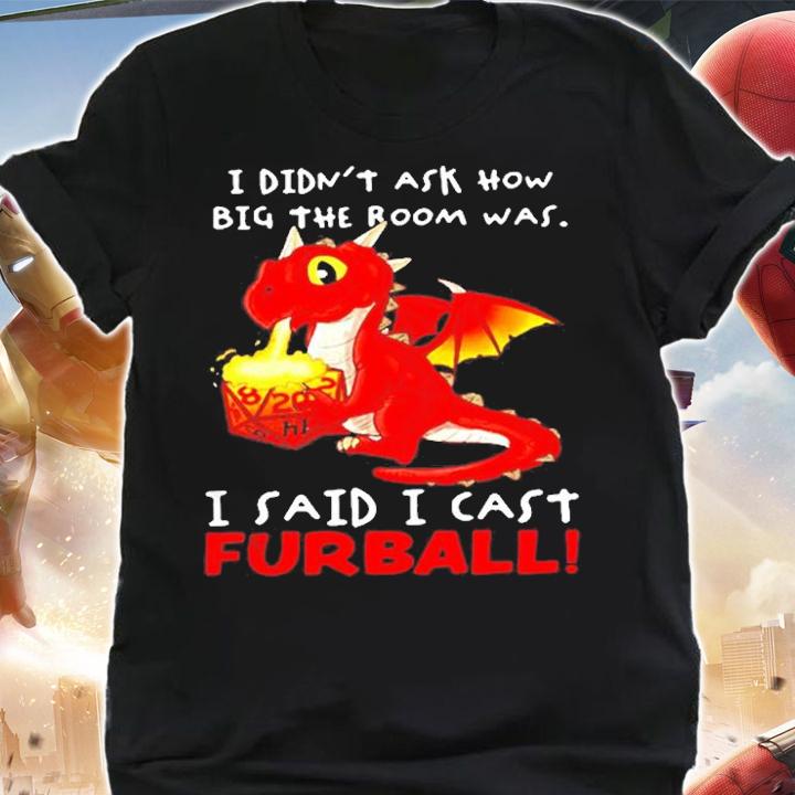Dragon I Didnt Ask How Big The Room Was I Said I Cast Furball T-Shirt t-shirt shirt