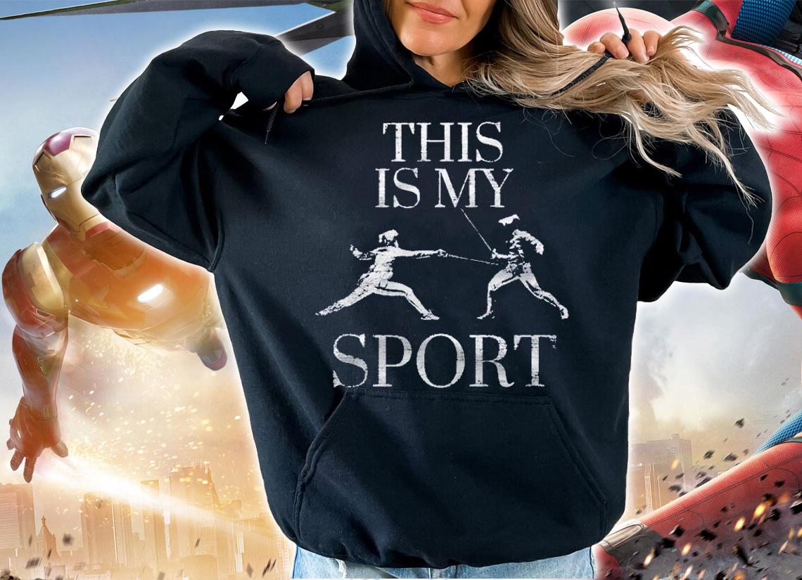 Fencing This Is My Sport Fencer Sabre Mask Shirt t-shirt