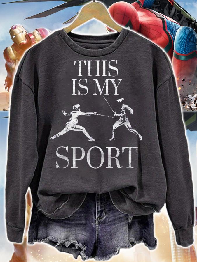 Fencing This Is My Sport Fencer Sabre Mask Shirt t-shirt