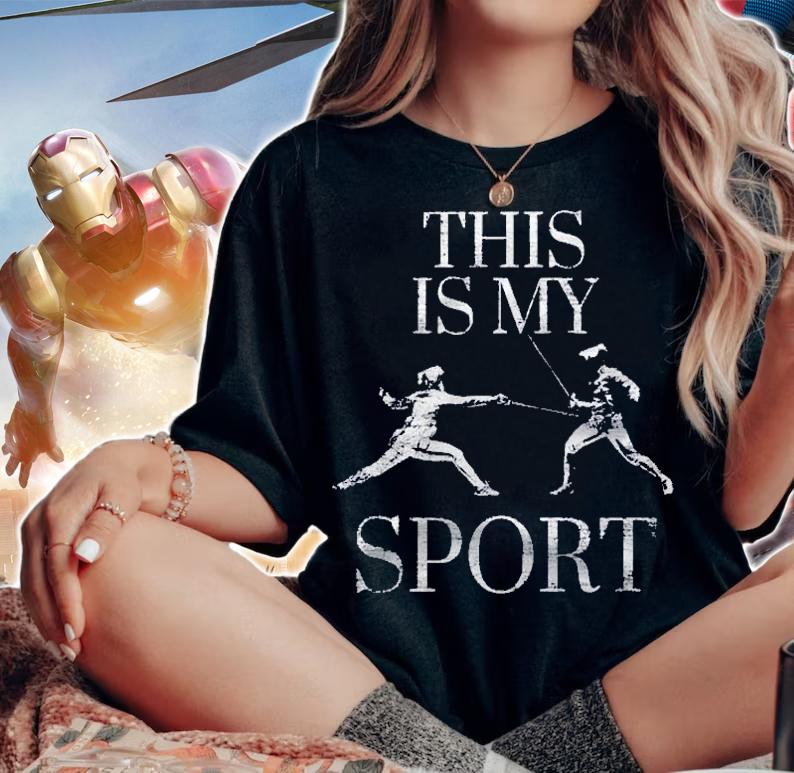 Fencing This Is My Sport Fencer Sabre Mask Shirt t-shirt