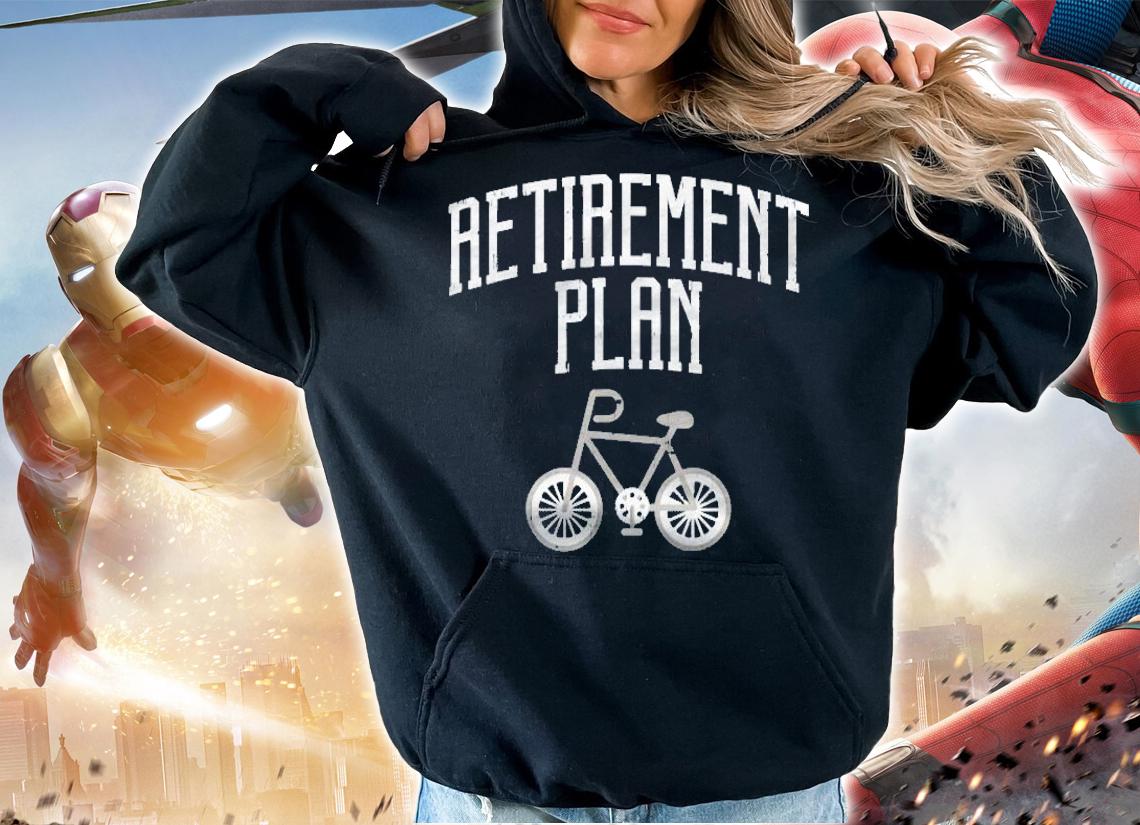Retirement Plan Bicycle Funny Retired Biker Cyclist Gift Shirt t-shirt