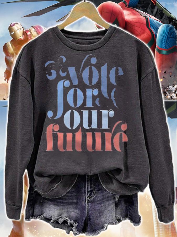 Vote For Our Future Election Red White & Blue T-Shirt t-shirt
