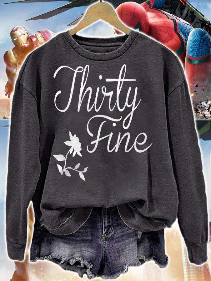 Womens Thirty Fine Thirty Years Old Gag Birthday Gift T-shirt t-shirt sweatshirt