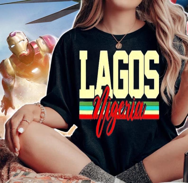 Lagos Nigeria Travel Souvenir Retro T-Shirt t-shirt