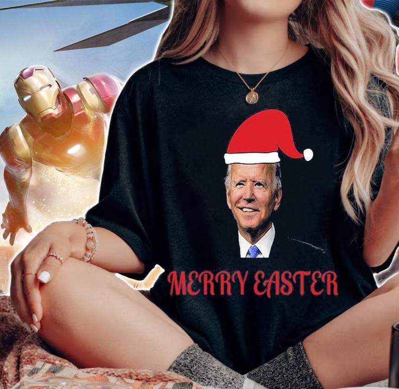 Merry Easter Funny Joe Biden Christmas Holiday T-Shirt t-shirt woman shirt