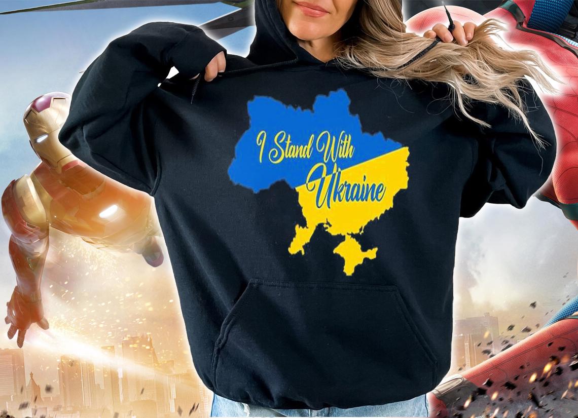 Pray For Ukraine Ukrainian Flag Support Ukraine T-Shirt t-shirt hoodie